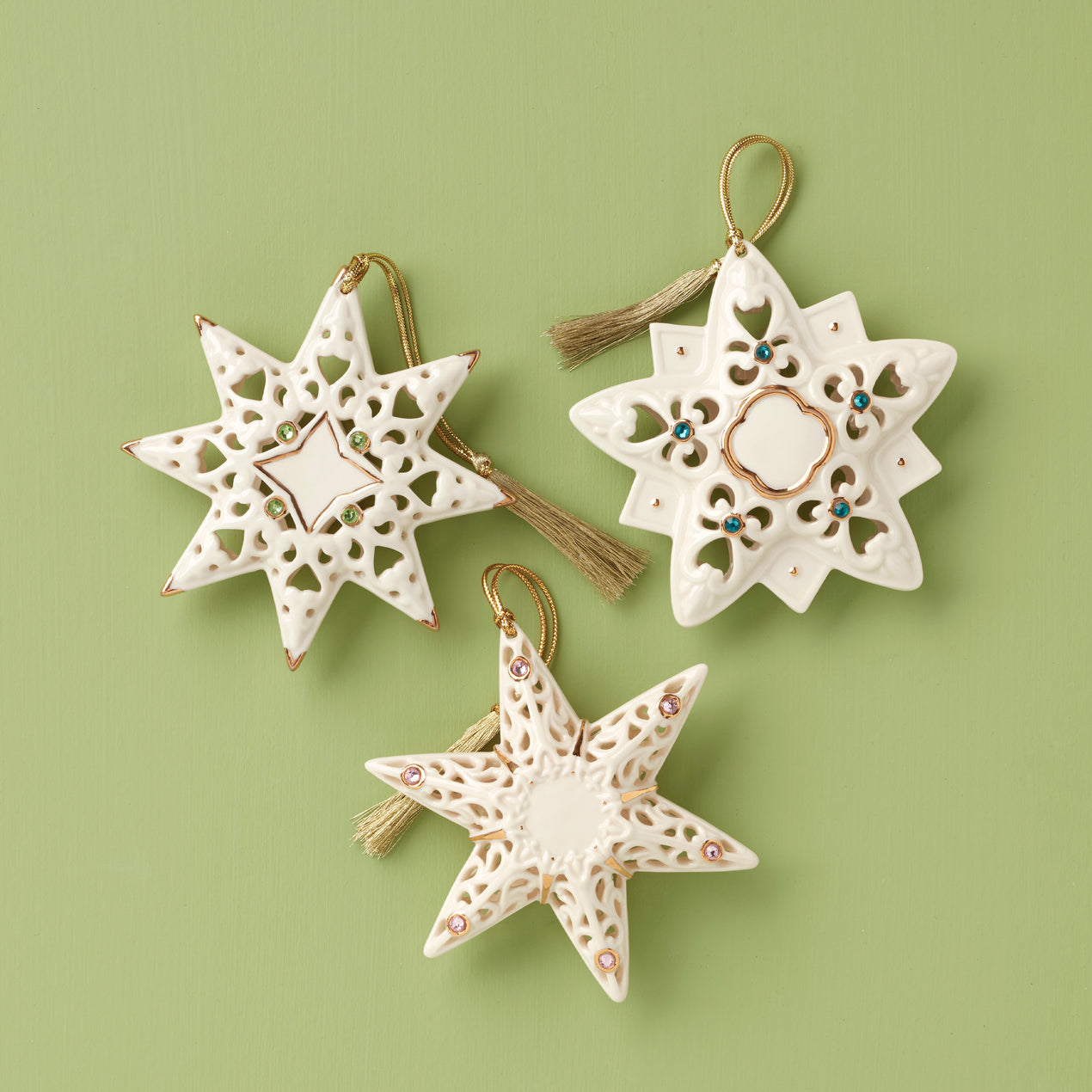 Star Ornaments, Set of 3