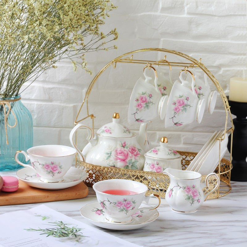 English Vintage Flower Coffee Set