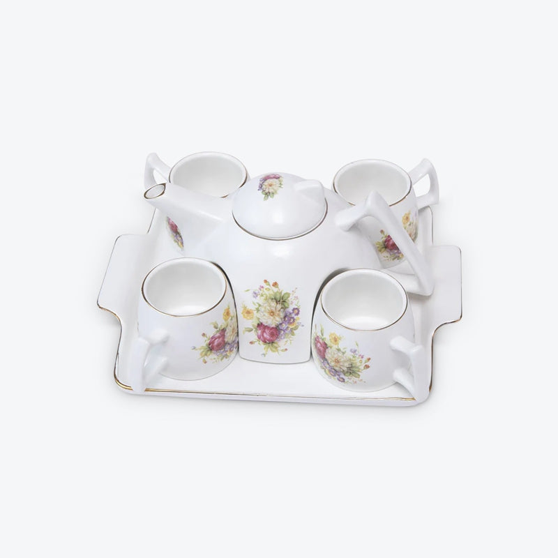 Flower Porcelain Coffee Tea Set