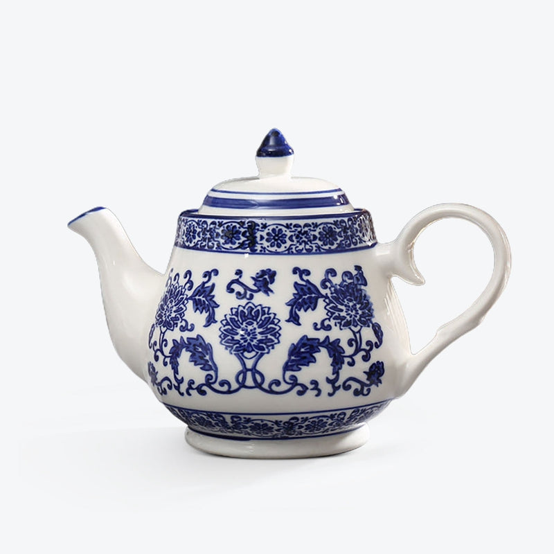 Blue Flowers Porcelain Tea Pot
