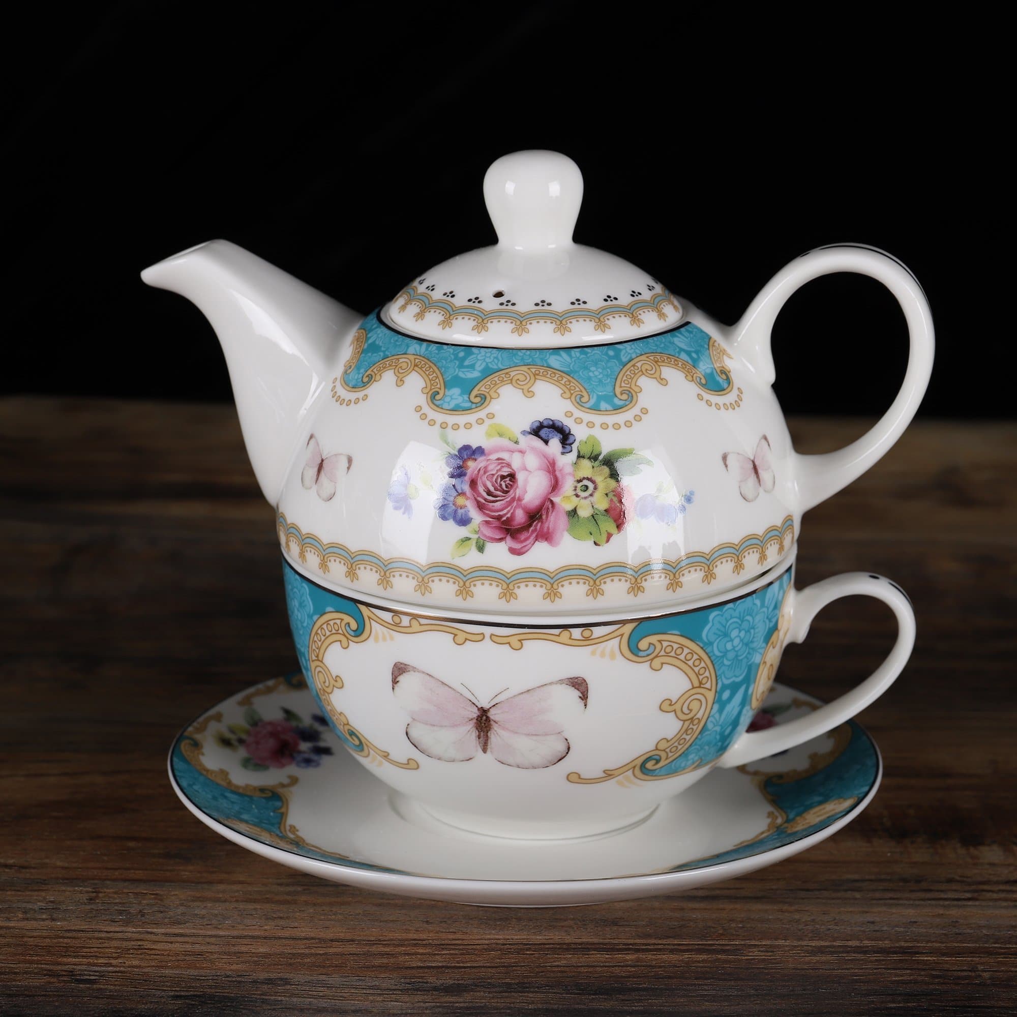 English Rose Porcelain Tea Set