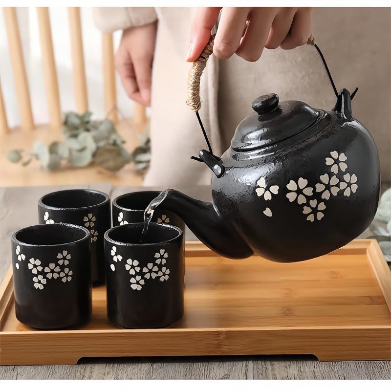 Black Japanese Kungfu Tea Set