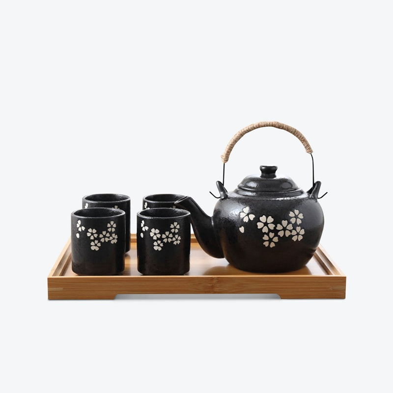 Black Japanese Kungfu Tea Set