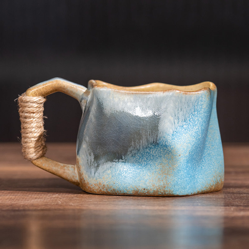 The Crinkle Charm Ceramic Mug