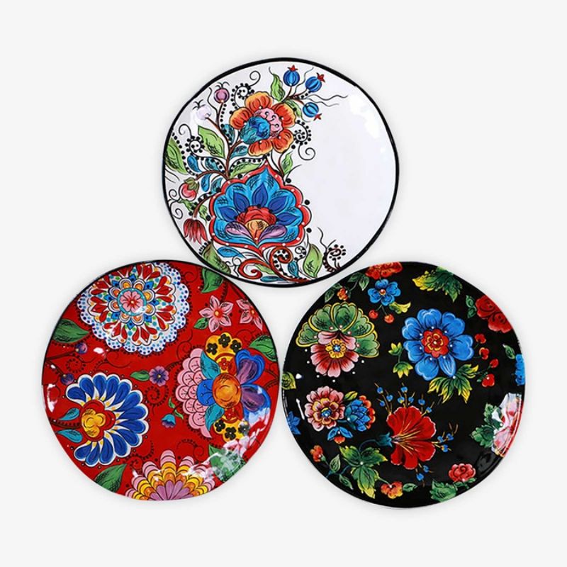 Bohemian Round Plates Set