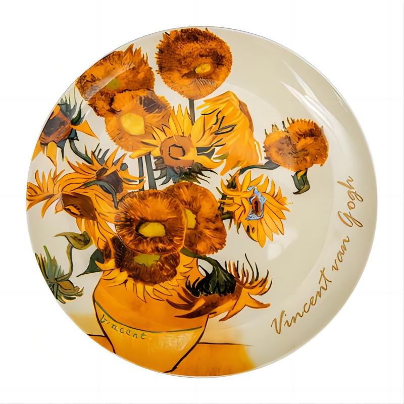 Country Style Oil Painting Bone China Plate