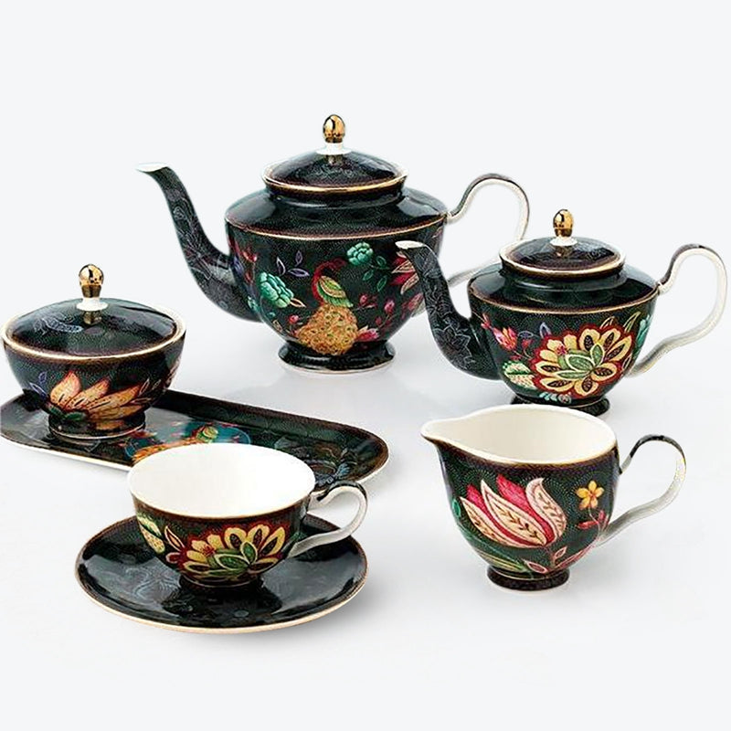 Peacock Gold line Tea Set