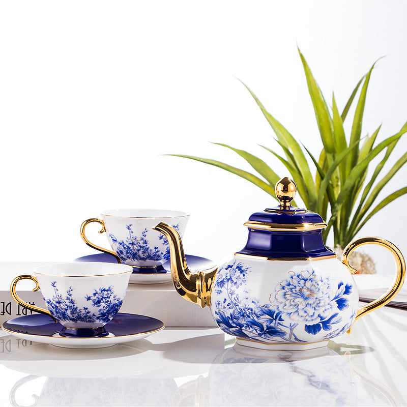 Golden Edged Bone China Tea Set