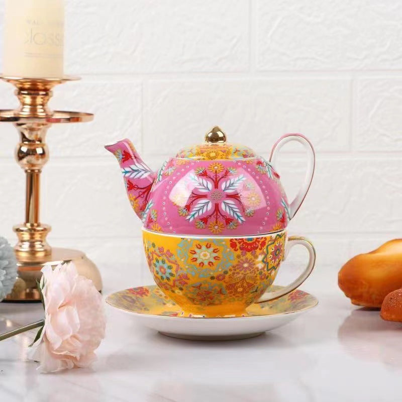 Bohemian Style Hand Painted Tea Set