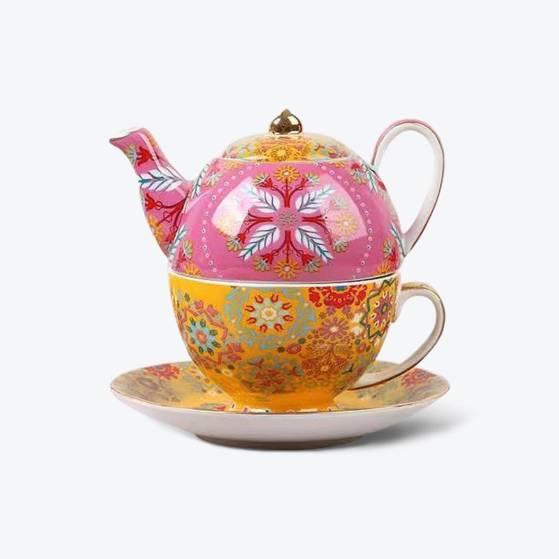 Bohemian Style Hand Painted Tea Set