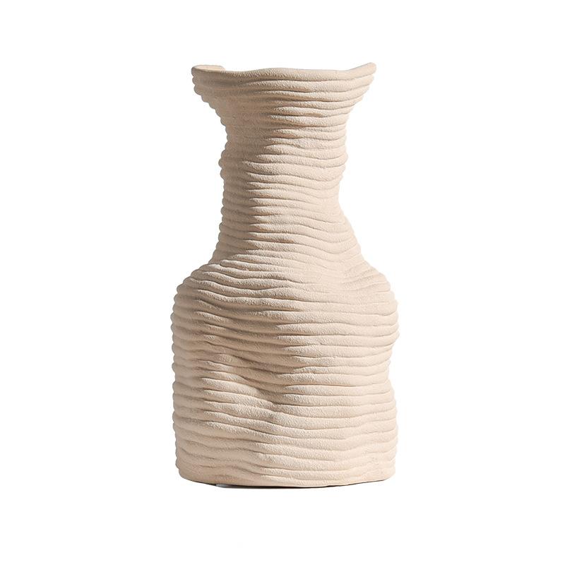 Modern Cream Ceramic Vase