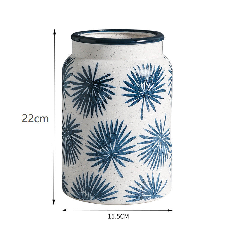 Blue Maple Ceramic Vase