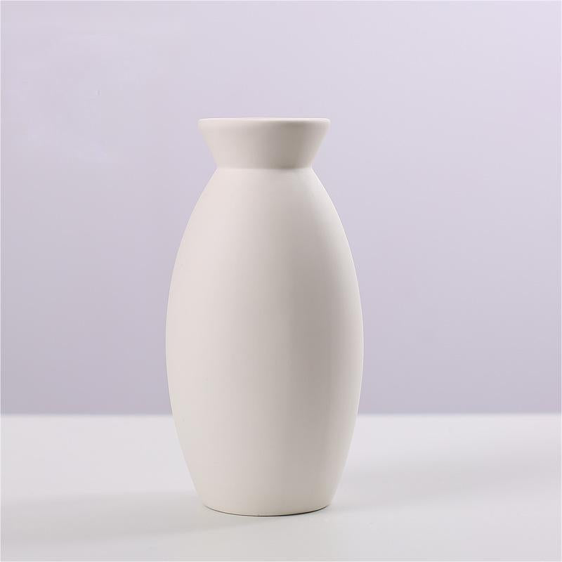 Nordic Style Simple Solid Color Ceramic Vase