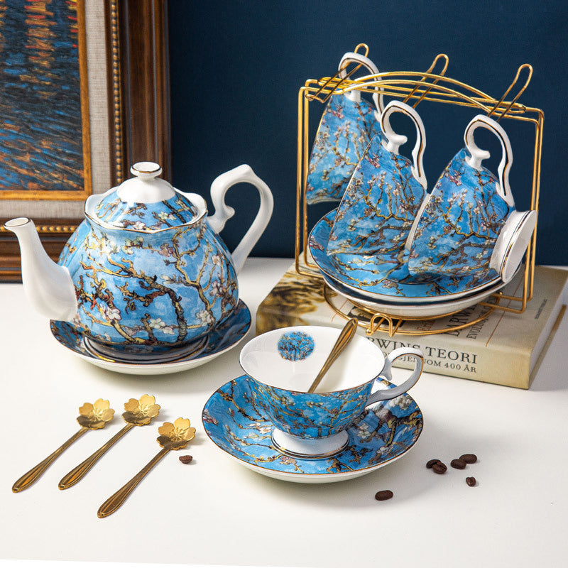 Van Gogh Starry Sky Apricot Blossom Tea Set