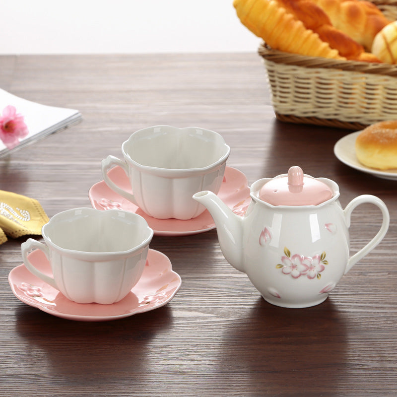 Japanese Sakura Pink Tea Set