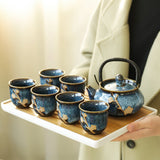 Japanese Plum Blossom Ceramic Tea Set