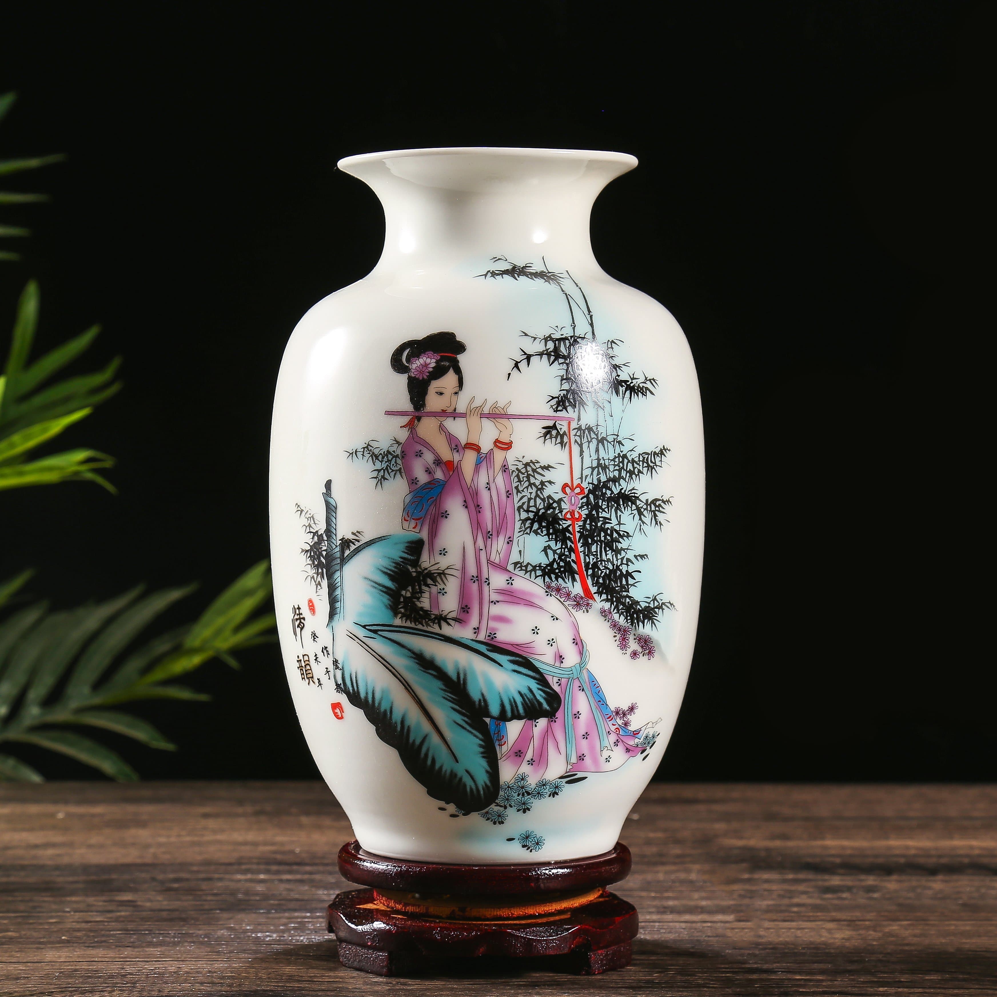 Chinese Retro White Porcelain Vase