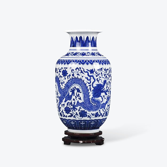 Classic Chinese Blue and White Porcelain Vase