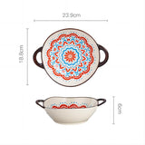 Elegant Moroccan Ceramic Serving Bowl