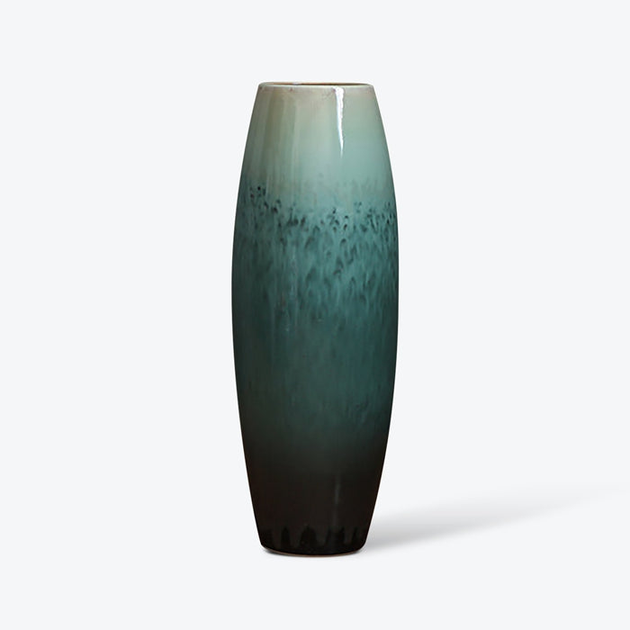 Gradient Green Floor Vase