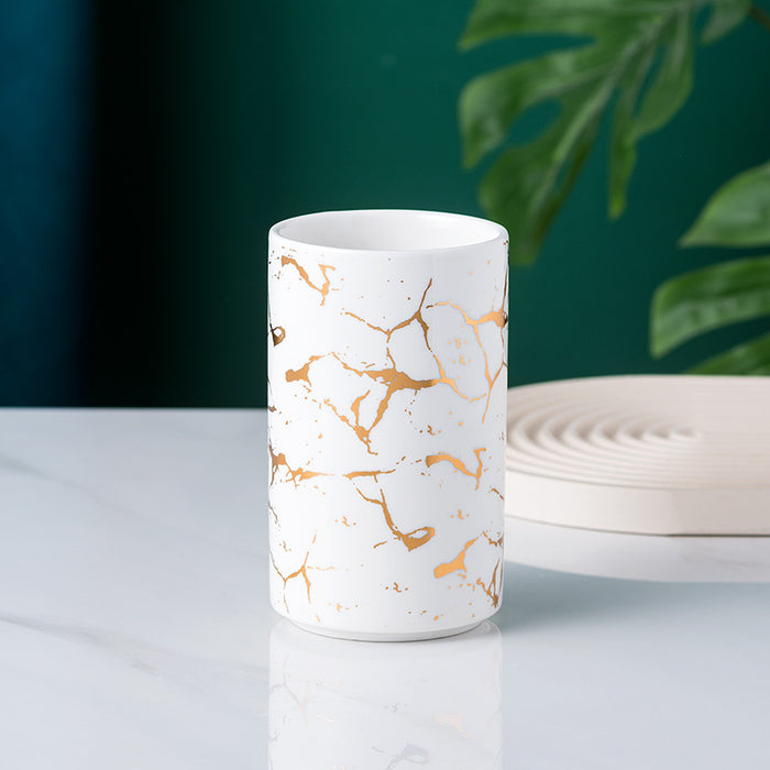 White Marble Ceramic Vase