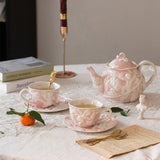 Angel Sculpture Ceramic Tea Set