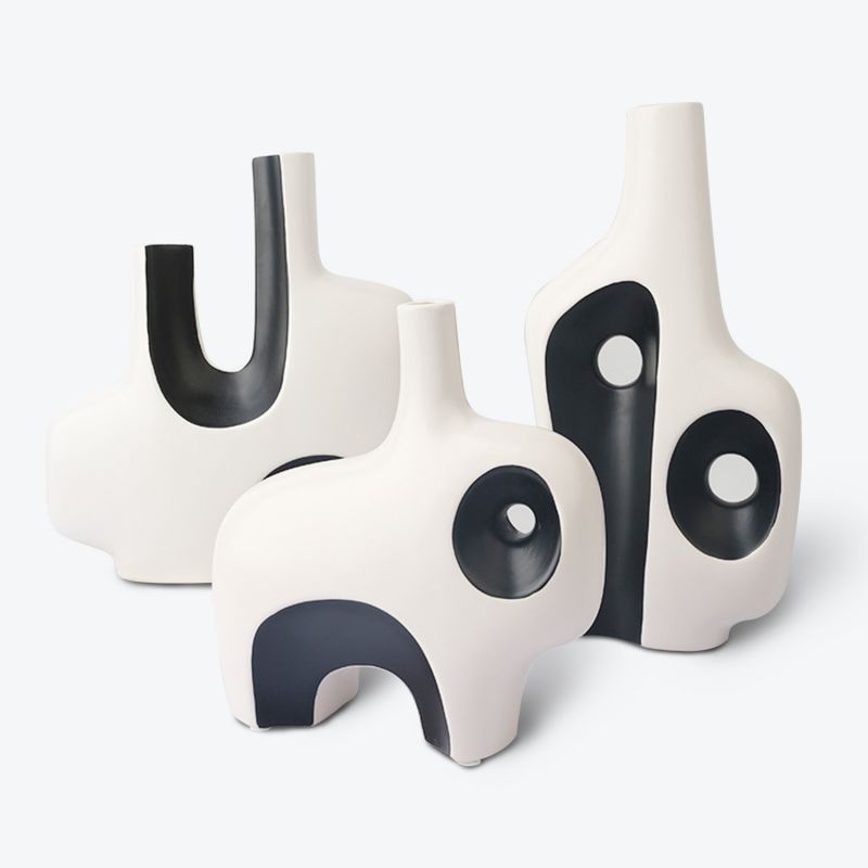 Modern Creative Black And White Ceramic Vase