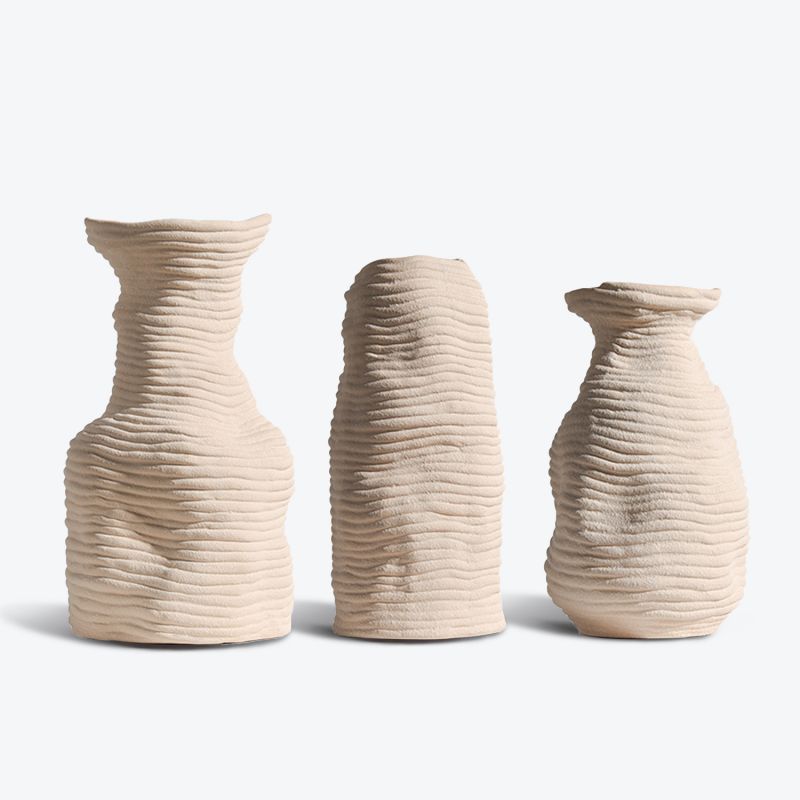 Modern Cream Ceramic Vase