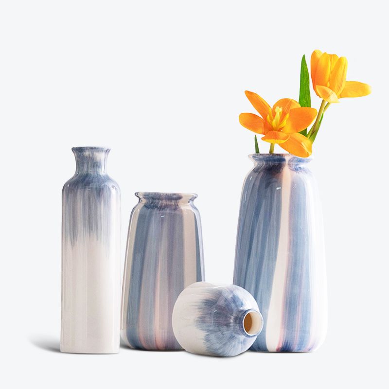 Modern Blue Ceramic Decorative Vase