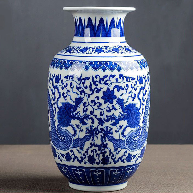 Classic Chinese Blue and White Porcelain Vase