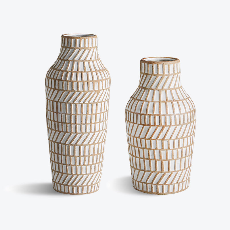 Retro Frosted Ceramic Vase