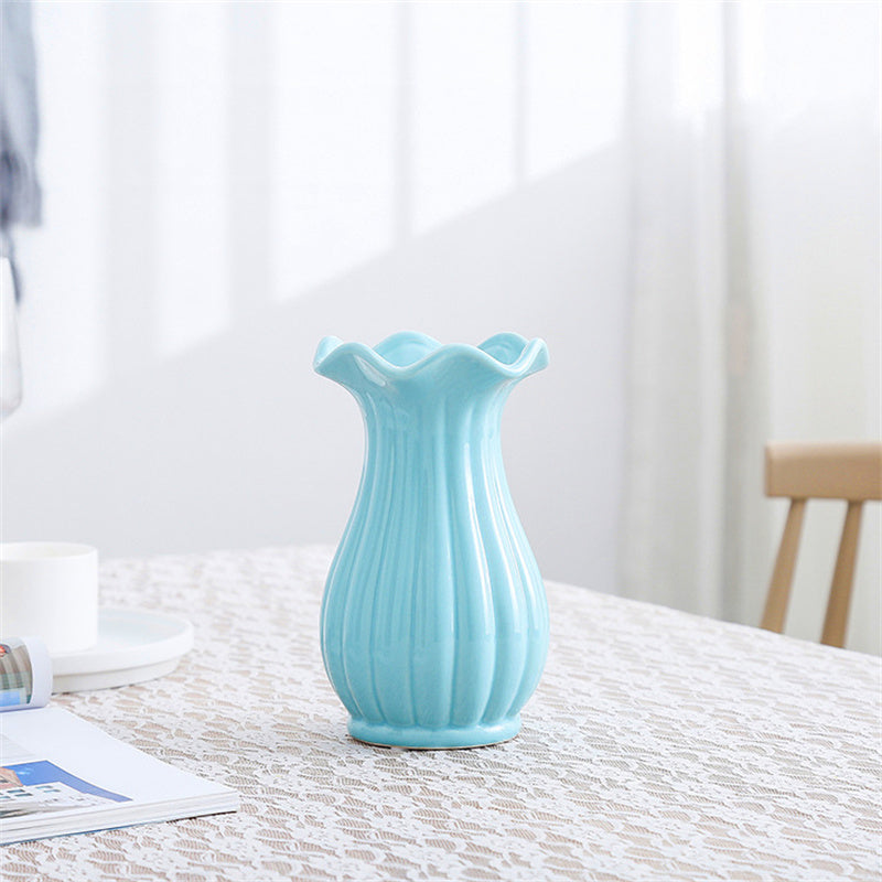 Nordic Ruffle Opening Table Vase