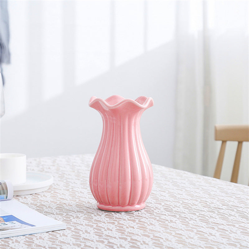 Nordic Ruffle Opening Table Vase