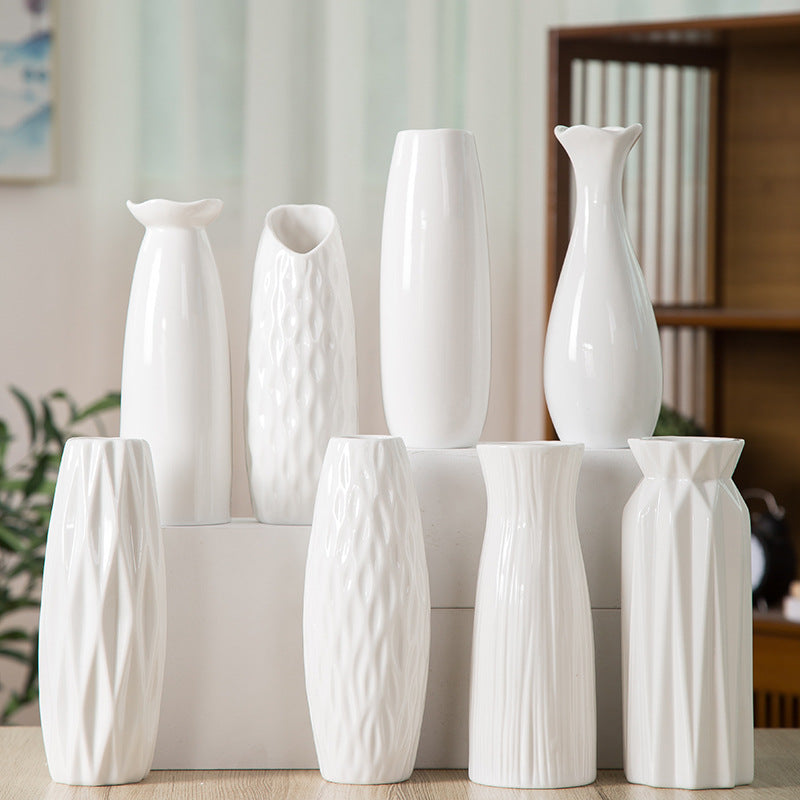 Modern Simple White Ceramic Vase