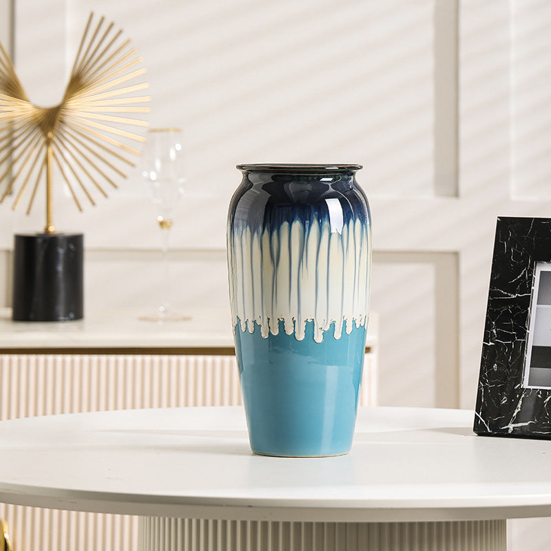 Flow Glaze Ceramic Table Vase