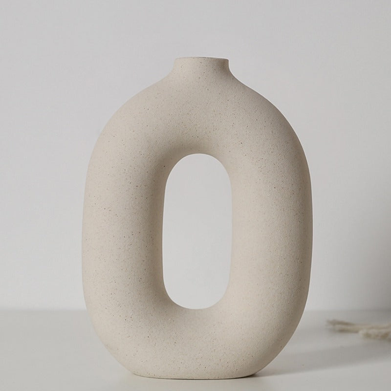 Abstract Circle Hollow Vase