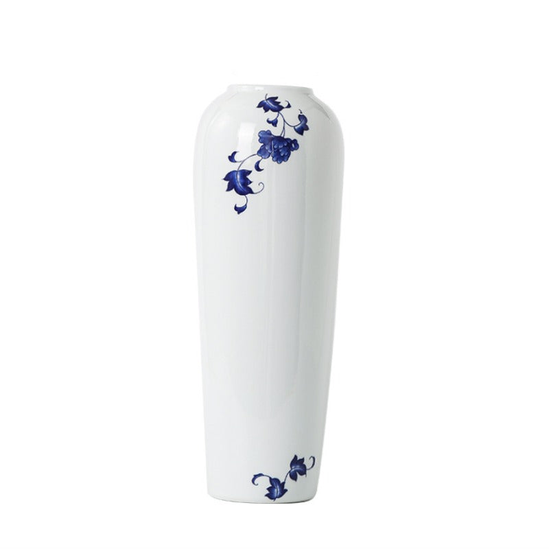 Jingdezhen Hand-Painted Blue Flower Vase