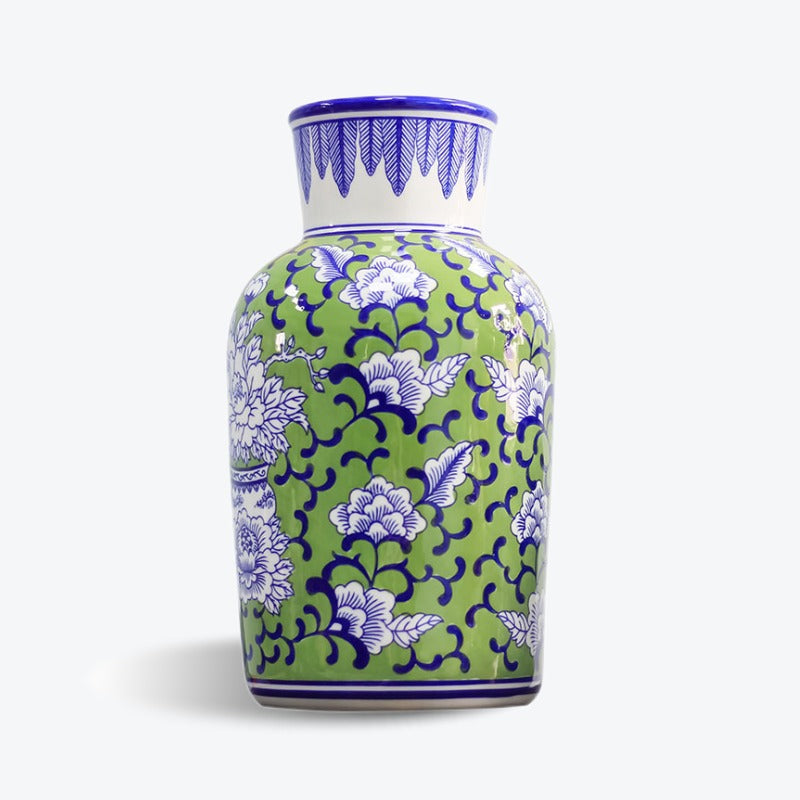 Chinese Tangled Peony Porcelain Vase