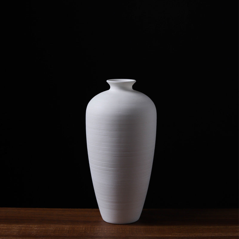 Simple Horizontal Stripes Ceramic Vase