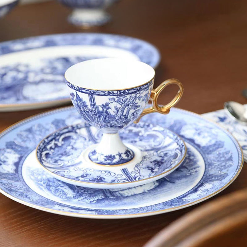 British Manor Bone China Dinnerset with Coffee Cup,Dinner Plate