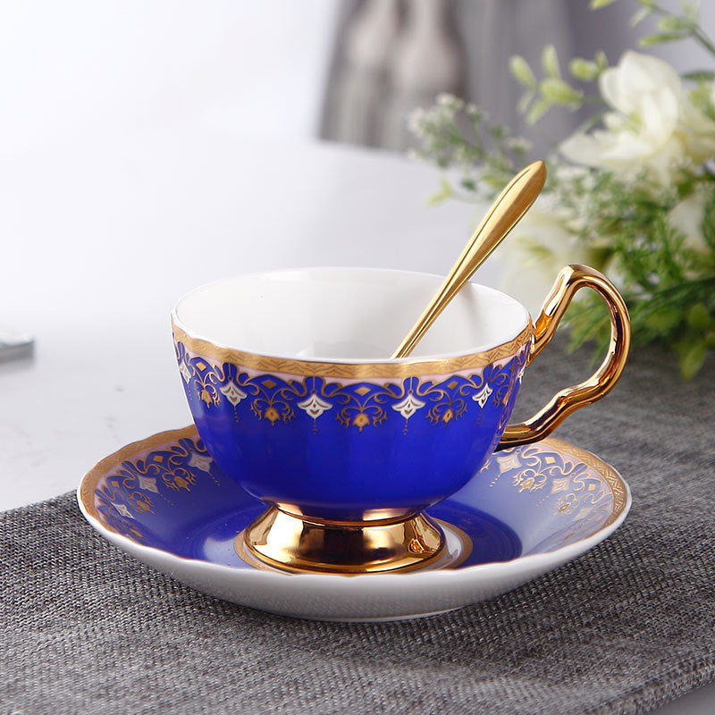 Royal Golden Rim Fine Bone China Coffee Cup Set