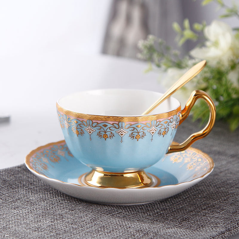 Royal Golden Rim Fine Bone China Coffee Cup Set