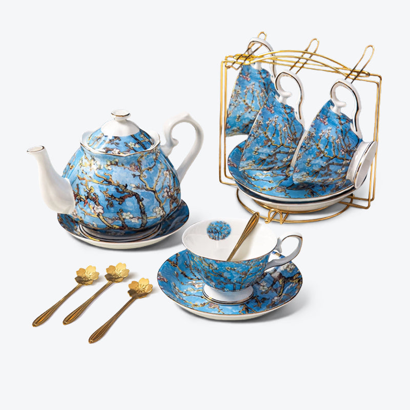Van Gogh Starry Sky Apricot Blossom Tea Set