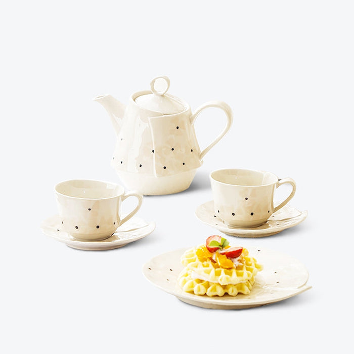 Polka Dot Irregular Tea Set